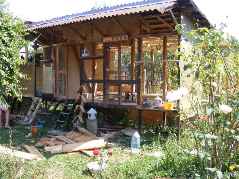 reamenajare - Vila Paradis - vechea si noua volieră