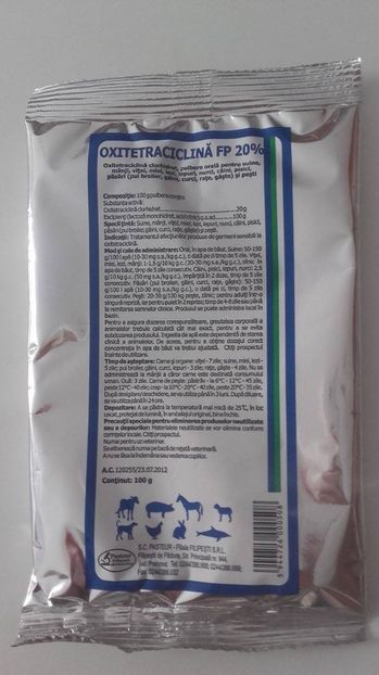 OXITETRACICLINA FP 20% 100 G 13 RON - PRODUSE PASTEUR