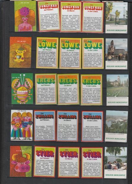 0006-GERMANIA -ZODII - 2- ETICHETE DE CUTII DE CHIBRITURI