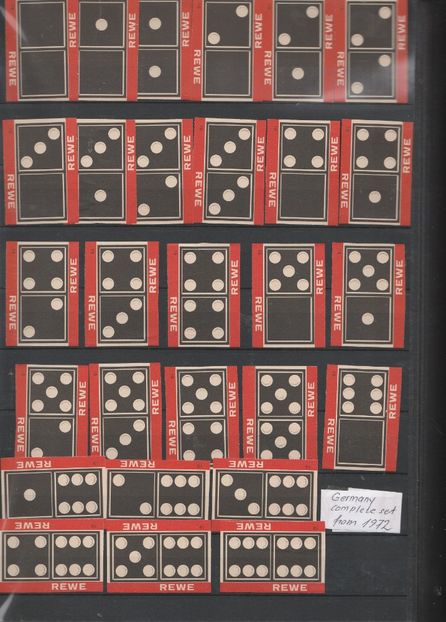 0009-GERMANIA -Domino- serie completa - 2- ETICHETE DE CUTII DE CHIBRITURI