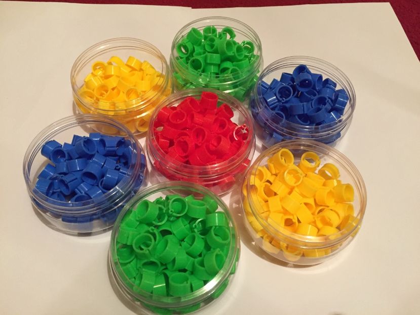 Cleme 8 mm 10 lei cutia 50 buc - Cleme cu număr 8 mm