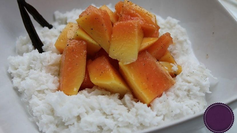 Papaya cu fulgi de cocos - Retete gustoase