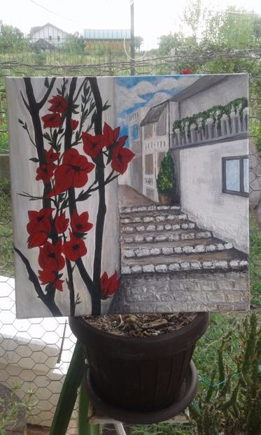 Street view Grecia - Tablouri pictate de mine