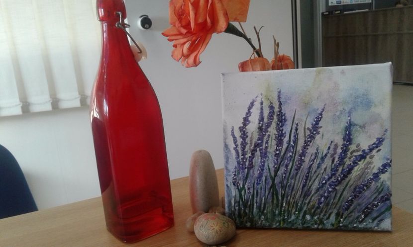 Tablou cu lavanda - Tablouri pictate de mine