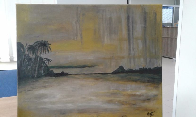 Peisaj insular - Tablouri pictate de mine