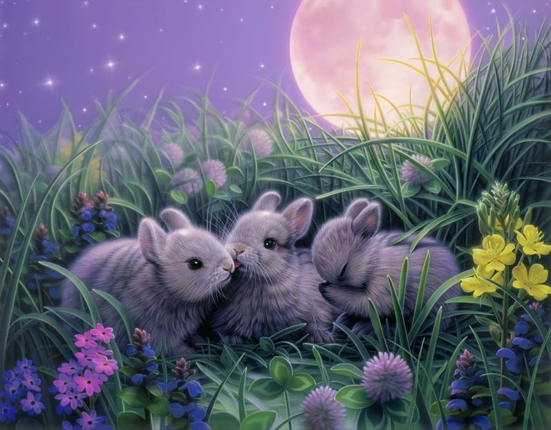2-moon-rabbit-fantasy-artwork - Aylmao