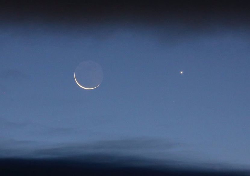 Luna noua si Venus in Balanta - Luna - Soarele si norii - 1