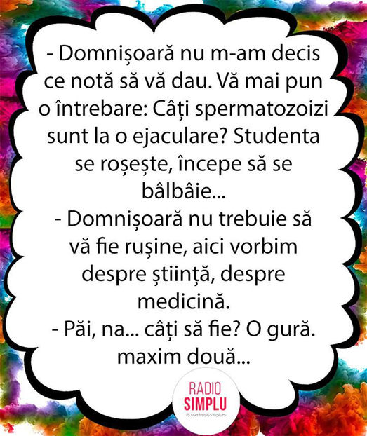 Intrebare studenta - Funny