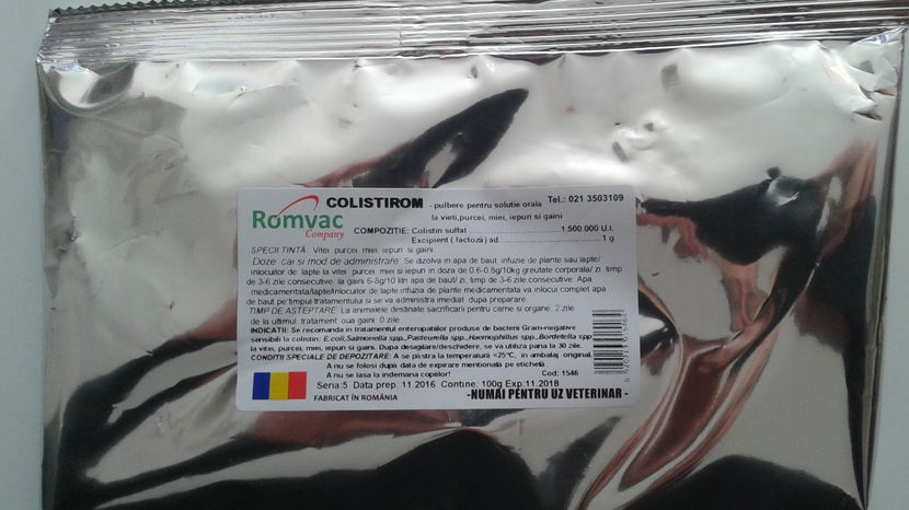 COLISTIROM 100 G 19 RON - PRODUSE ROMVAC