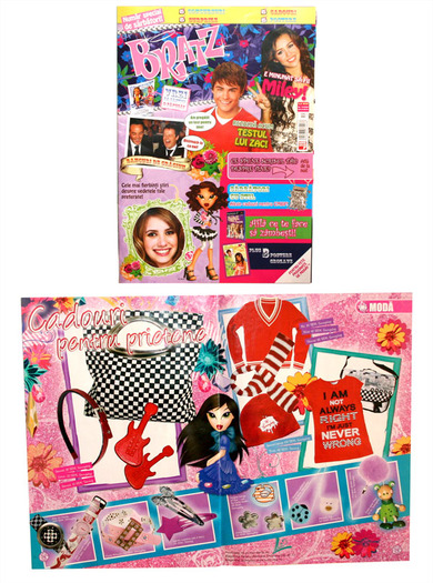 revista bratz- 3 poze selena gomez - magazin de dulciuri