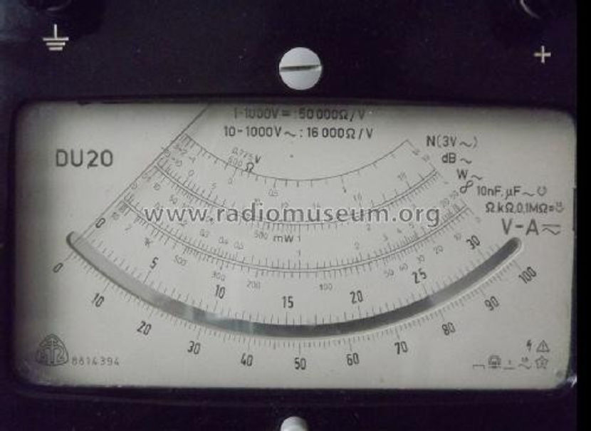 DU 20_4 (2) - Multimetru Metra Blansko tip DU 20