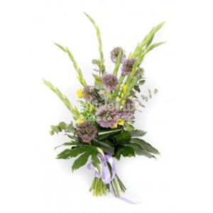 buchet_gladiole_galbene_ - BUCHETE DE FLORI