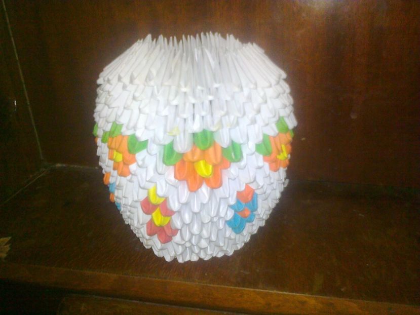 Vaza din origami - Origami 3D