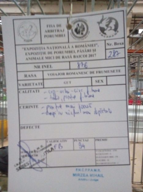  - Rezultate expo nat Baicoi 2017