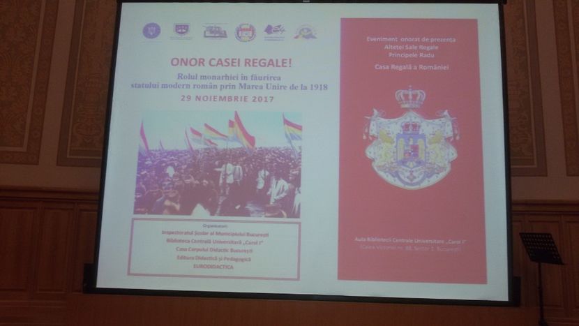 - Activitate la BCU - Onor Casei Regale a României!