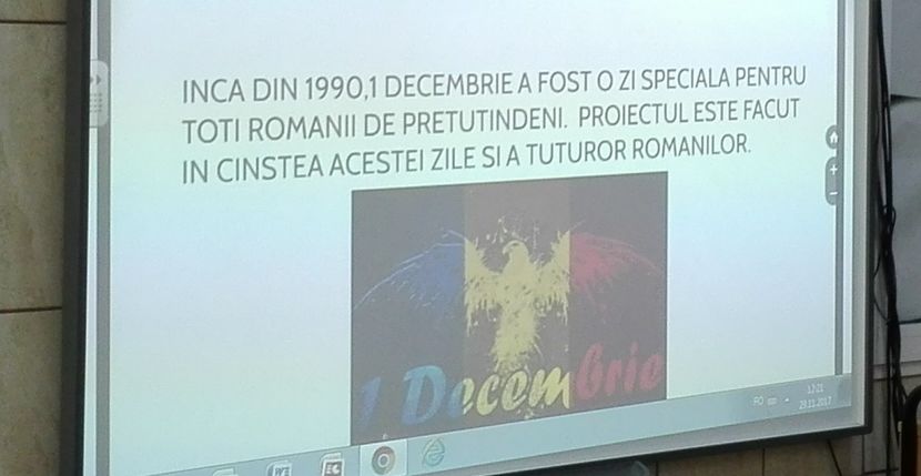  - Activitate de 1 Decembrie