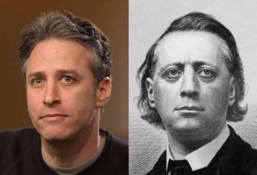 Jon-Stewart-Looks-Like-Henry-Ward-Beecher - VEDETE IN ALTE VIETI ANTERIOARE