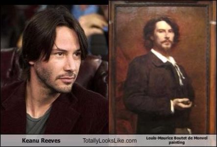 keanu-reeves-totally-looks-like-louis-maurice-boutet-de-monvel-painting - VEDETE IN ALTE VIETI ANTERIOARE