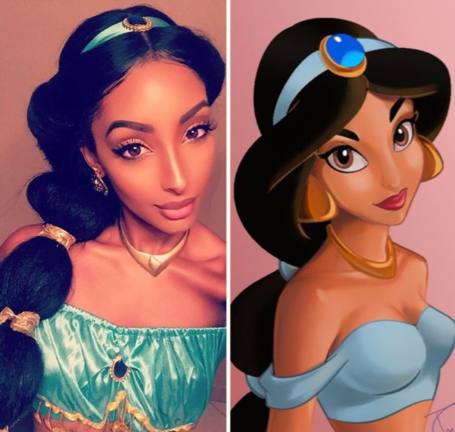 disney-princess-jasmine-olayinka-mia-noel-8a - VEDETE CARE SEAMANA BINE CU PERSONAJE-DESENE DISNEY SI MONSTRII DIN FILME