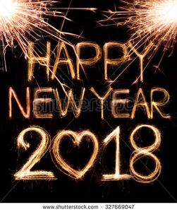 stock-photo-happy-new-year-written-with-sparkle-firework-327669047 - HAPPY NEW YEAR-LA MULTI ANI 2018