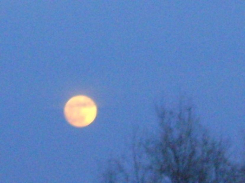 Luna Plina - in Rac (Full Wolf Moon) - Luna - Soarele si norii - 1