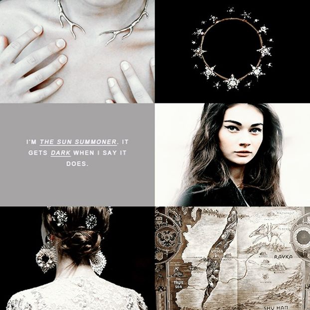 — Alina Starkov, The Grisha Trilogy - challenge with my heroes