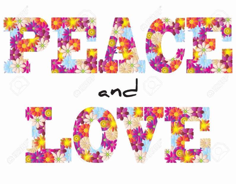 14176712-illustration-of-peace-and-love-text-with-flowers-Stock-Vector - NISTE POZE FRUMUSELE ZIC EU-VA PLAC POZICILE