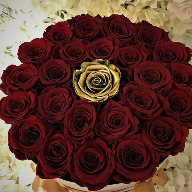 Cutii cu trandafiri - Flori in cutii pentru ocazii