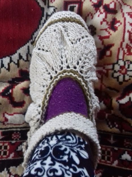 Botoşei cu frunze pentru adulți - Tricotaj - Lucrarile mele