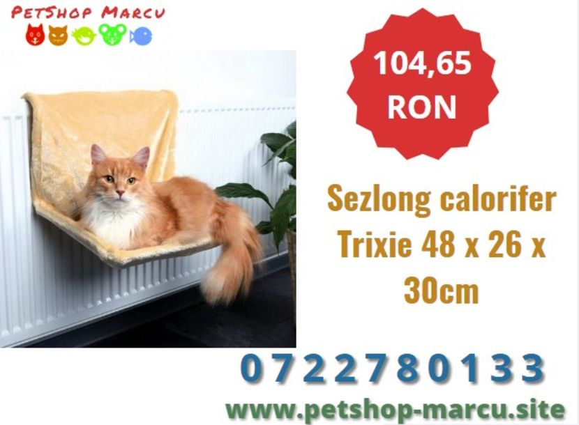 sezlong_calorifer_trixie - Hrana si Accesorii Pisici - Petshop Marcu