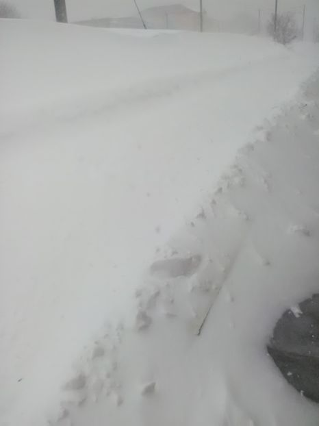 Drum blocat 2 zile, nu s-a circulat cu masina. - Iarna 2018