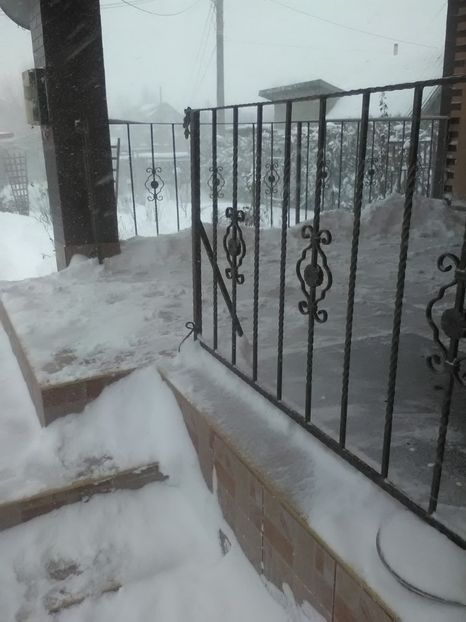 Terasa plina de zapada - Iarna 2018