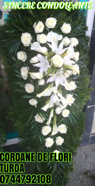 Coroane funerare Turda #coroaneturda #funerareturda #floriturda #florarieturda #jerbeturda - Coroane jerbe funerare flori Turda