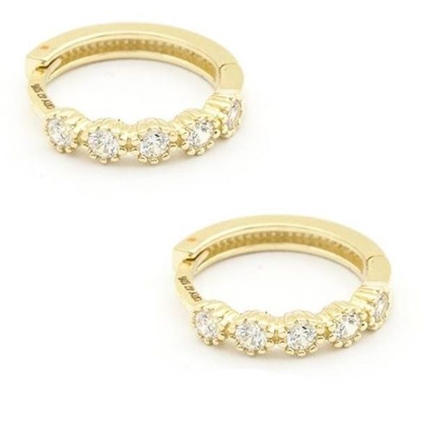 Cercei_aur_galben_14k_pentru_fetite_dama_rotunzi_cu_tortita_pietre_albe_zirconia_BA94987057 - 4PATRU