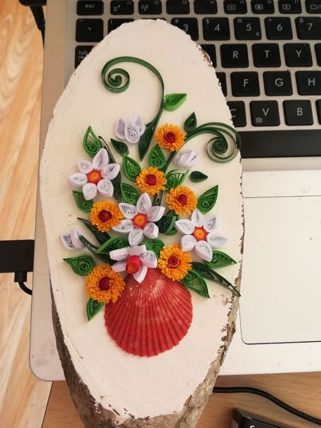 Tablou quilling - Pasiunea mea- meseria mea