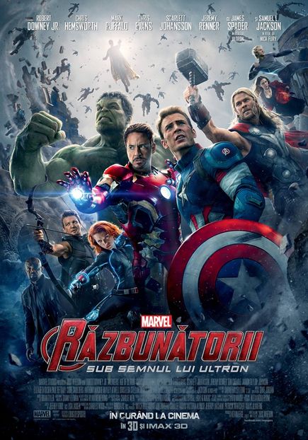 The Avengers: Age of Ultron (2015) vazut de mine - 01 Ultimul film sau serial vizionat de tine