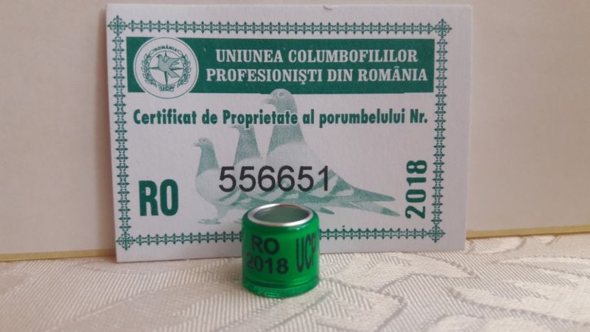 RO UCP 2018 FCI 3 BUCĂȚI - INELE DE SCHIMB - RING FOR EXCHANGE
