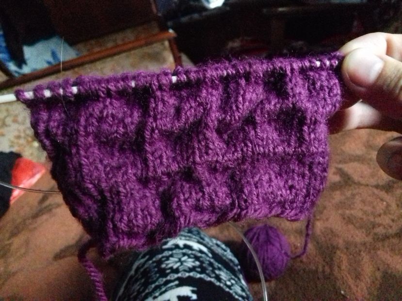 Model dâmburi sau inimioare - Tricotaj - Lucrarile mele