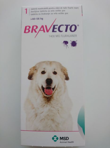 BRAVECTO 40-56 KG 130 RON - BRAVECTO 40-56 KG - 130 RON