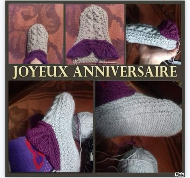 Botoşei cu model de scoici alsaciene pentru adulți - Tricotaj - Lucrarile mele