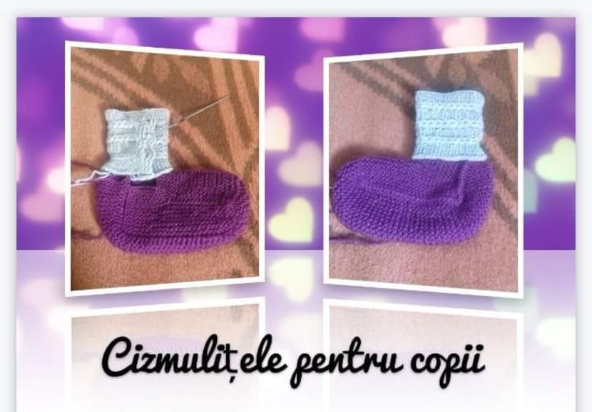 Cizmulițe pentru copii - Tricotaj - Lucrarile mele