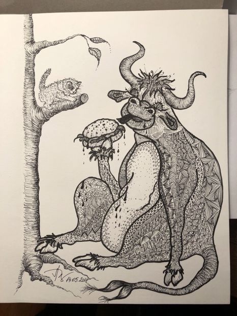 14.05.2018 Taur pofticios si pisica - 0 DOODLE