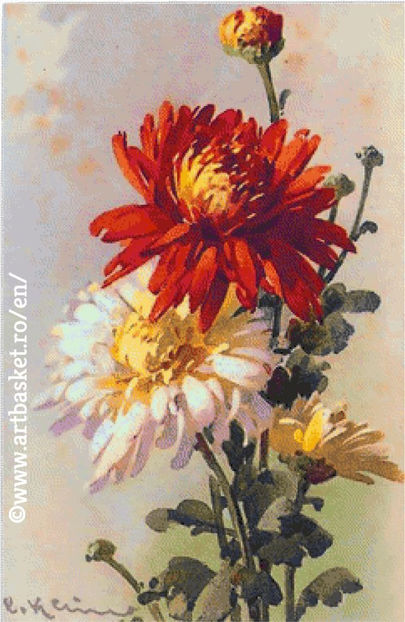 240x369 mm-60- anchor - Diagrame pentru Goblen-Flori