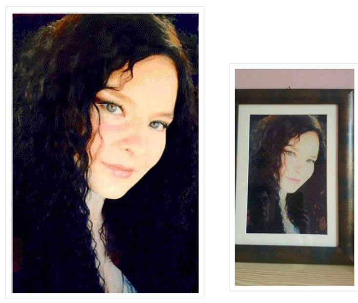 -portret personalizat- - Goblen cusut după prelucrări -Sewn after my patterns