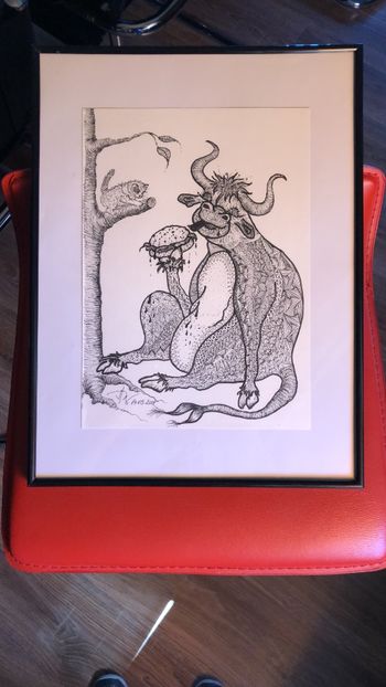 Lucrare terminata si inramata - 0 DOODLE