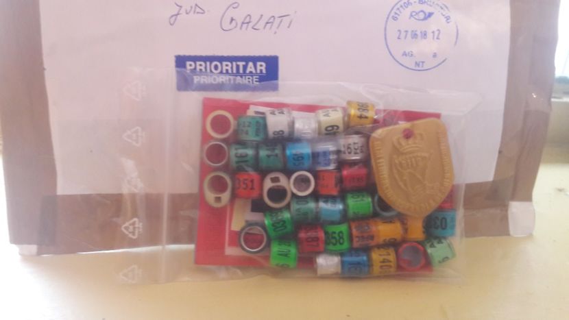 Primite ieri 29 Iunie 2018 - C - INELE DE COLECTIE - RING PIGEON COLLECTION