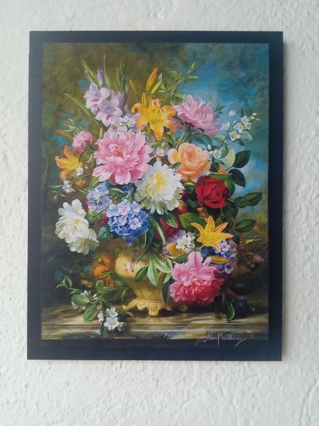 115 - Tablouri Flori - transfer de imagine pe canvas