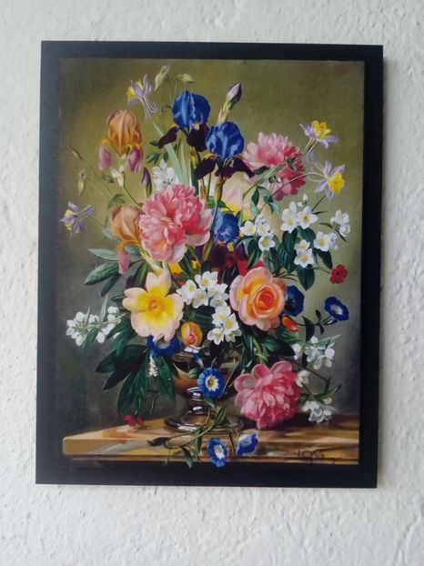 120 - Tablouri Flori - transfer de imagine pe canvas