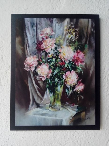 136 - Tablouri Flori - transfer de imagine pe canvas