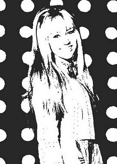 hannah - imagini de colorat cu hannah montana